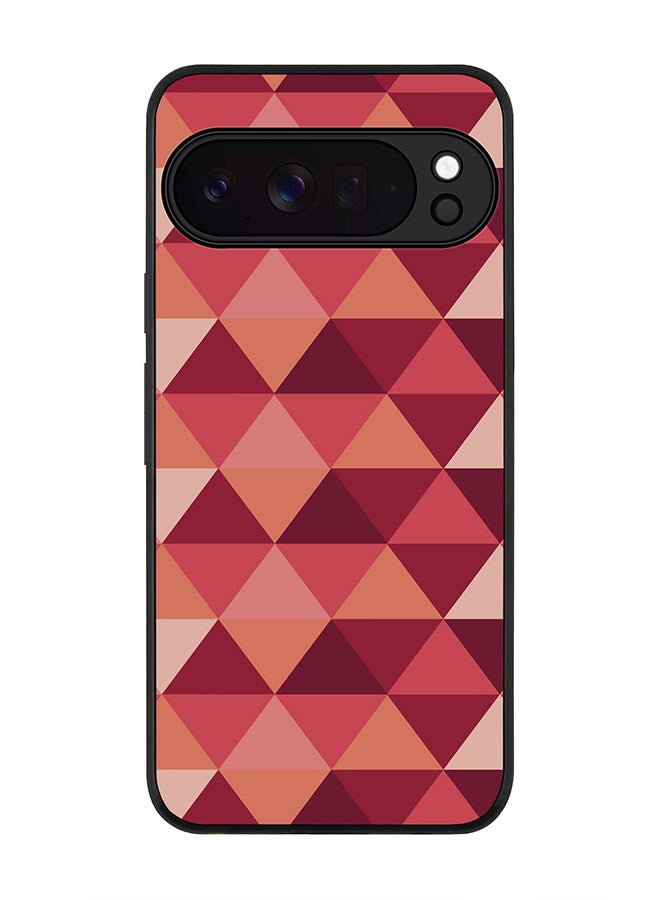 For Google Pixel 10 Pro XL Case,Slim fit Camera Protection, Shockproof Thin Phone cover  - Topsy Turvy Triangles